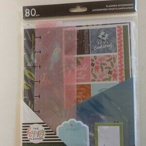 NWT Happy Planner 80pc Classic 'Jungle Vibes' Accessories Stickers Floral Summer